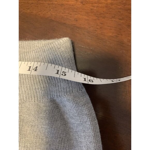 Wide Leg Knit XL Loungewear Casual Cream Gray Pants - Picture 5 of 8